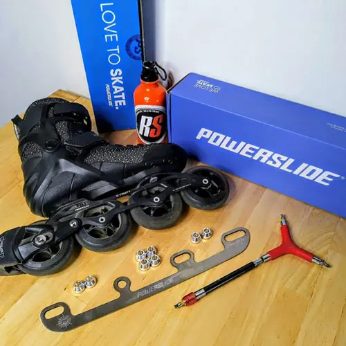 Powerslide Sabres Eiskufe vor der Montage