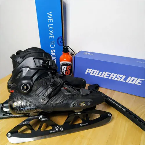 Powerslide Trident Eiskufe fertig montiert am Powerslide HC Evo Trinity