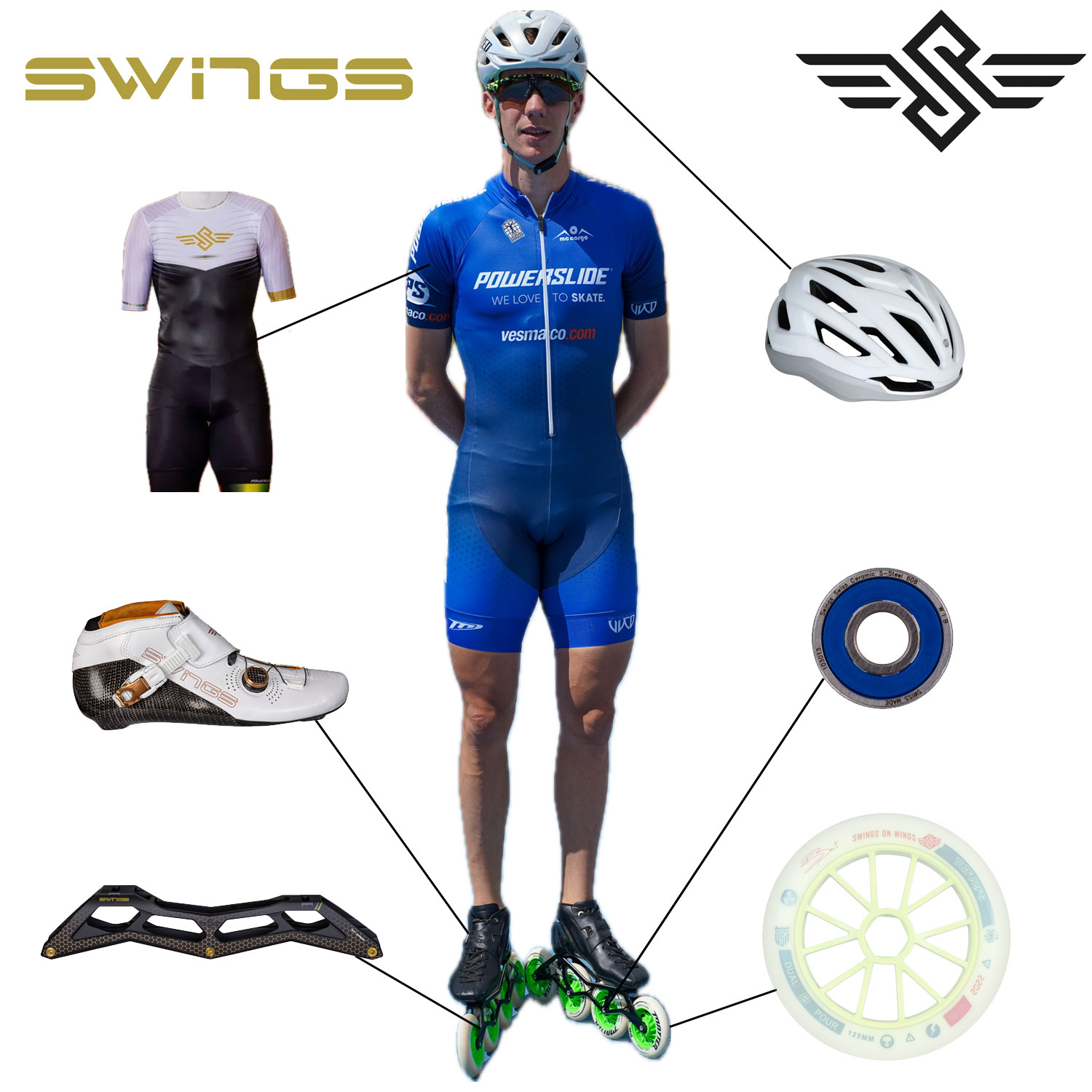 Skater with products