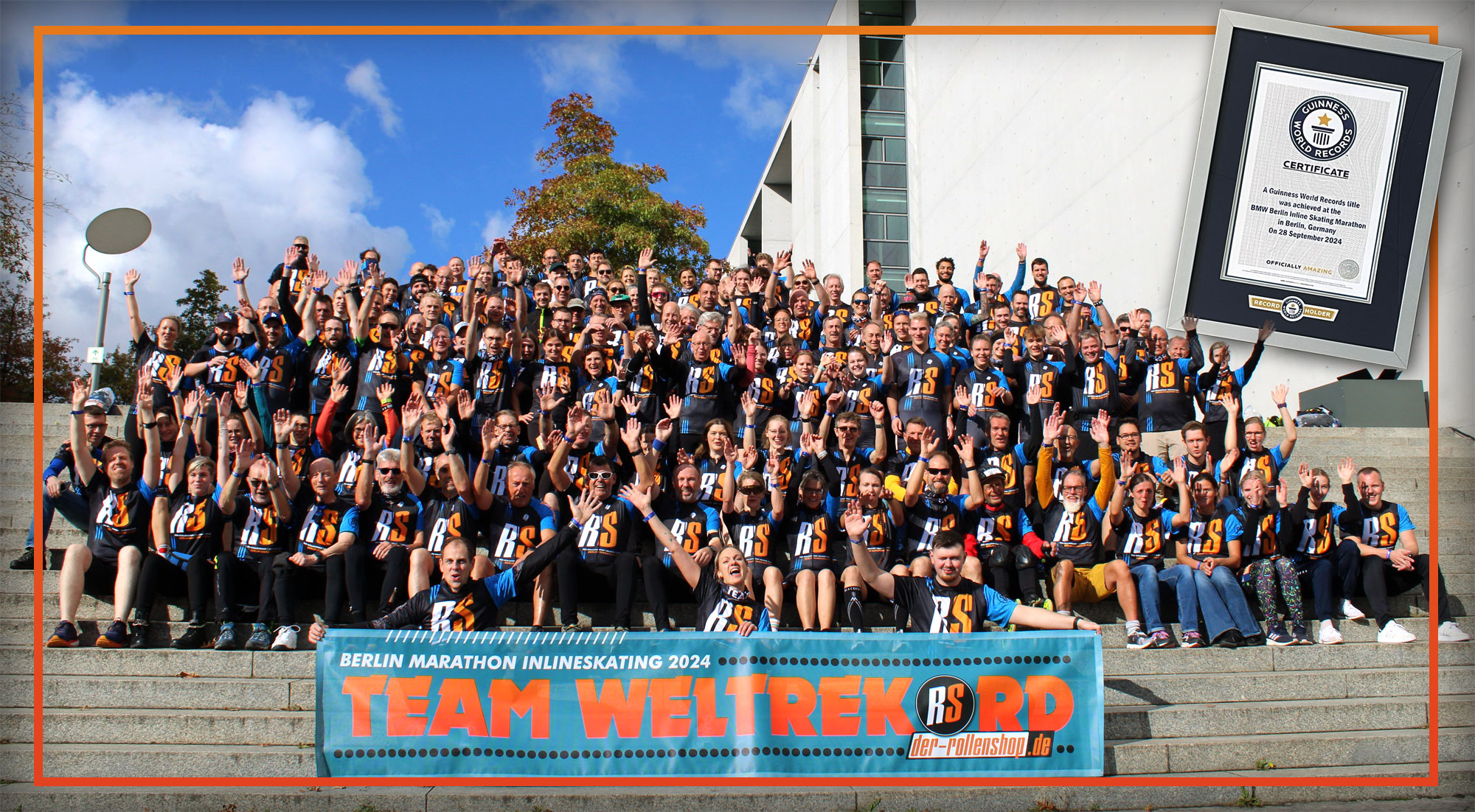 Weltrekord Team Berlin Marathon Inlineskating 2024