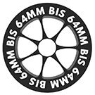 Wheels up to 68mm