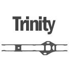 Inline skate frames with Trinity mounting at...