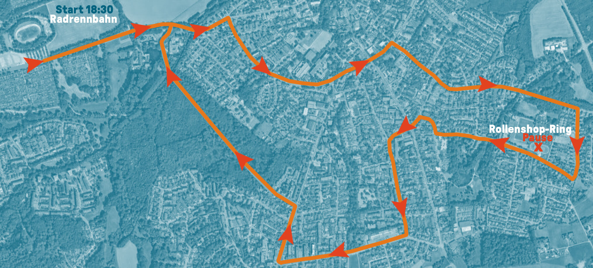 Strecke Skatenight Bielefeld