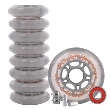 Movemax Wheel and Bearing Kit Fitness 80mm + CW Abec7 bearings (8-pack)