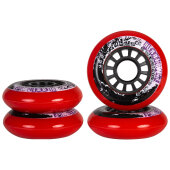 Powerslide Inline Skate Wheels Hurricane 76mm/85a Red...