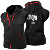 Chaya Sleeveless Hoodie (Zip Vest) schwarz
