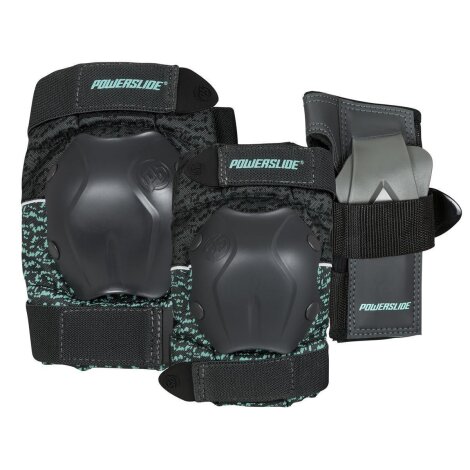 Powerslide Inline Skate Protective Gear Pack Standard Women (black/turquoise)