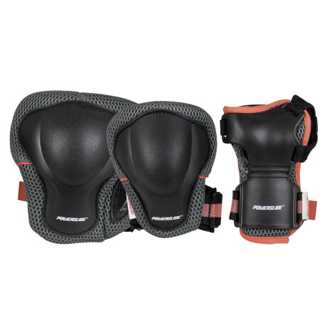 Powerslide Inline Skate Protection Set Pro Series Women (black/grey/peach)