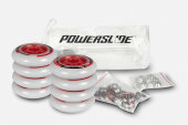 Powerslide Inline Skate Wheels One Complete 90mm - (8-pack)