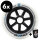RS-Race Inline Skate Wheel made by Matter 125mm F1 - Set of 6 incl. wheel bag