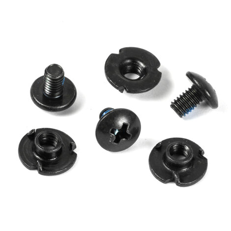 Powerslide Fixation Hardware Set incl.anti rivets 6mm