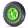 Skike spare wheel Major Grip 200mm (green) - reverse lock