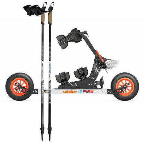 Nordic Pack: Skike V9 Fire 150 incl. Powerslide Carbon Pole