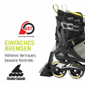 Rollerblade Inlineskates Macroblade 80 ABT W (Glacier Grey/Neo Mint)