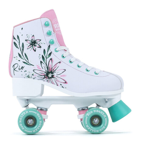 Rio Roller Roller Skates Artist Flora white, rose