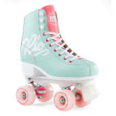 Rio Roller Roller Skates Script teal/coral