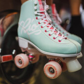 Rio Roller Rollschuhe Script türkis/koralle