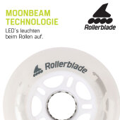 Rollerblade Moonbeams LED Wheels 72mm (4-pack)