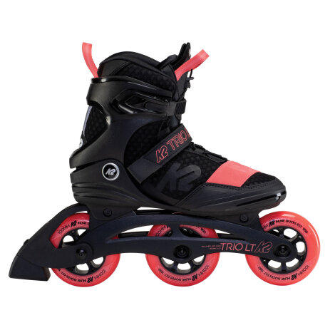 K2 Inlineskates Trio LT 100 W (Schwarz/Rot)