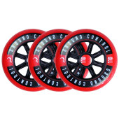 GROUND CONTROL Inlineskate wheel 110mm/85a red/black (Set...