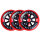 GROUND CONTROL Inlineskate wheel 110mm/85a red/black (Set of 3)