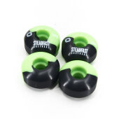 Steadfast Skateboard wheel 50-50 | Black-Green 100A (Set of 4)