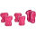 HangUp Protektoren Kinder Set 3-Pack Pink
