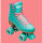 Impala Quad Roller Skates (Aqua)