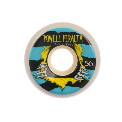 Powell-Peralta Skateboard Rolle Park Ripper PF 56mm/84b/104a weiss türkis (4er Set)