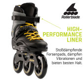 Rollerblade Inlineskates RB 110 3WD (Black/Saffron Yellow)