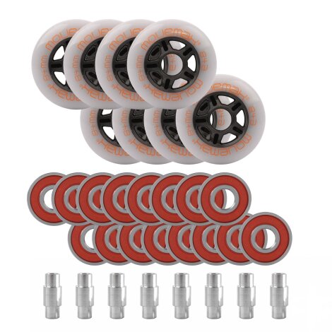 Rollenset für K2 Skates mit 84mm Rollen