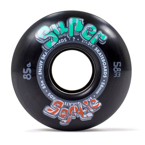 Enuff Skateboardrollen Super Softie Wheels Black 58mm (4er-Pack)