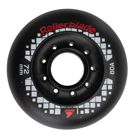 Rollerblade WHEELS 72/80A APEX (4PCS) BLACK