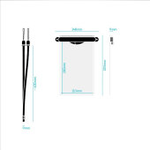 Fidlock Hermetic Dry Bag Medi (Transparent Black)