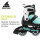 Rollerblade Kinderskate Microblade 3WD (Aqua/Weiß)