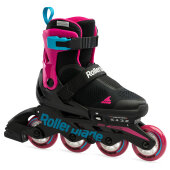 Rollerblade Kids Skates Microblade Free (Black/Pink)