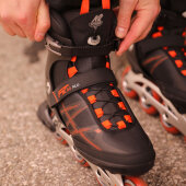 K2 Inline Skates F.I.T. 80 Alu (Black/Orange)