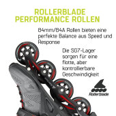 Rollerblade Inline Skates Macroblade 84 (Dark Grey/Red)