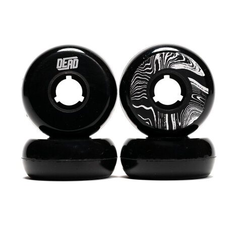 Dead Wheels Team 58mm 92a black silver -ring aggressiv skating wheels