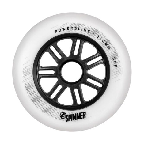 Powerslide Spinner 110/88A White, 3-pack