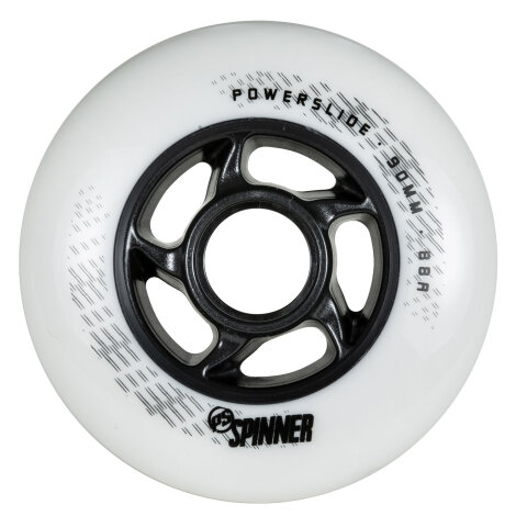 Powerslide Spinner 90/88A White, 4 pack