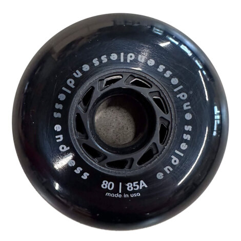 Endless Wheels Inlineskaterollen 80mm Schwarz (4er-Pack)