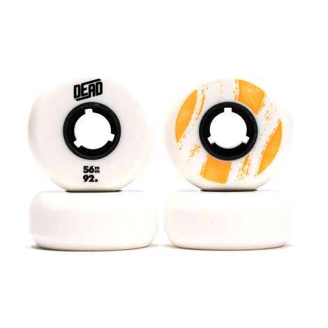 Dead Wheels Team 56mm 92a White Color Retrogade Aggressiv Skating Wheels