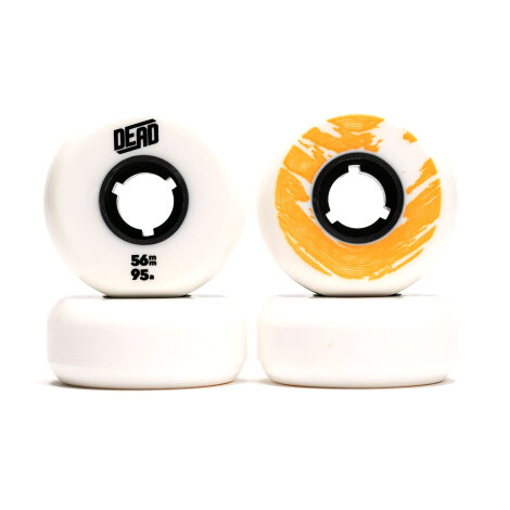 Dead Wheels Team 56mm 95a weiß - Color Retrogade - Aggressiv Skating Rollen
