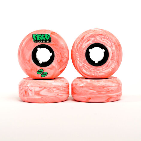 DEAD Wheels x BACEMINT Collab V2- 56mm/92a - Pink Marble - Set of 4