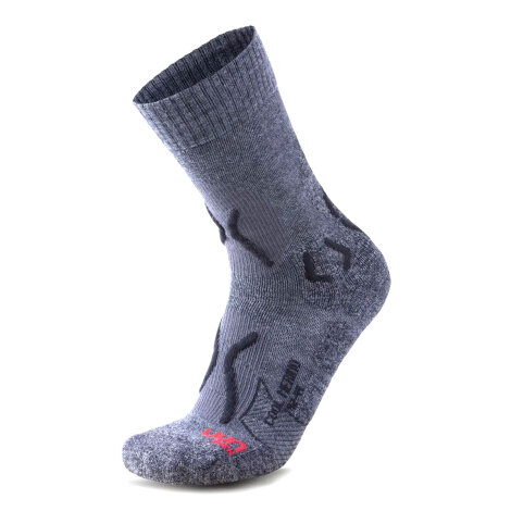 UYN Blading Socks Cool Merino Black/Grey Melange