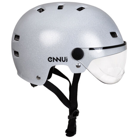 Ennui Skatehelm Clash weiß metallic