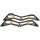 Powerslide Race Schiene Triple X 3x125mm (13,0") Schwarz/Gold