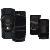 Powerslide Onesie Inline Skate Protection Dual Set black/teal