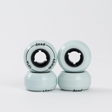 Dead Wheels Limited Edition 45mm 101a Powder Blue White - Antirocker Aggressiv Skating Rollen